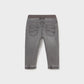 Calças jogger soft denim para bebé menino Mayoral em Cinzento Médio - costas