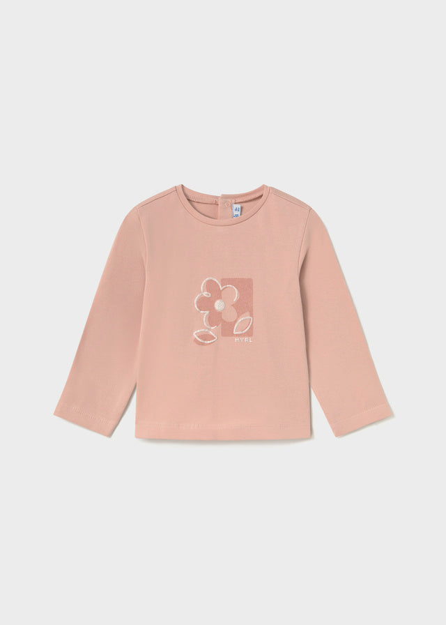 Camisola básica de manga comprida para bebé menina Mayoral em Petit Suisse