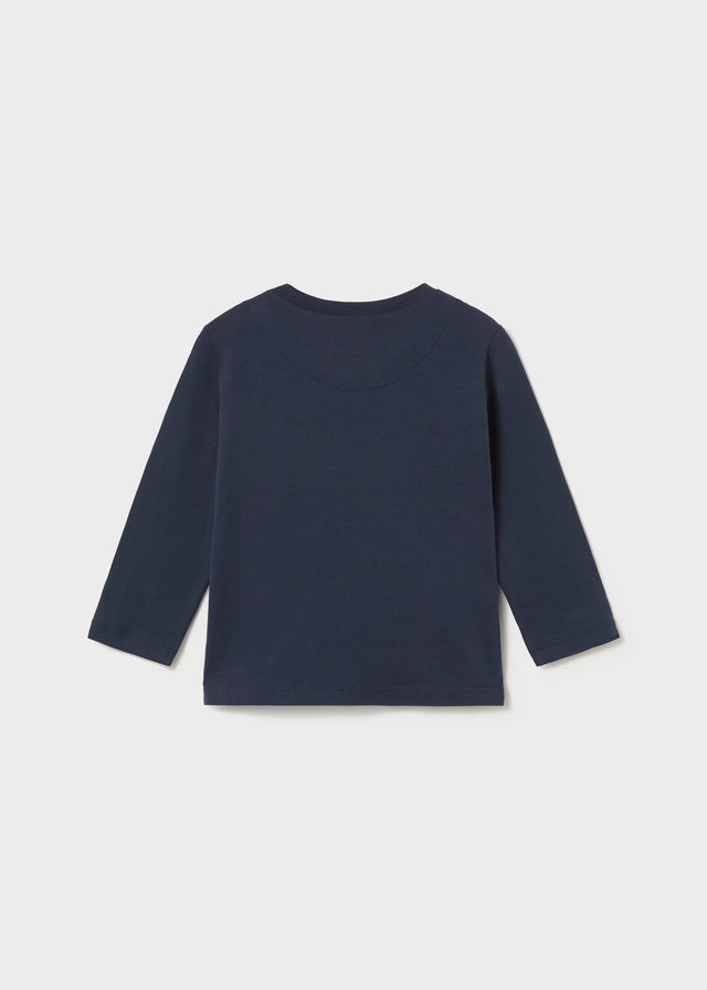 Camisola básica de manga comprida para bebé menino Mayoral em Azul - imagem 2