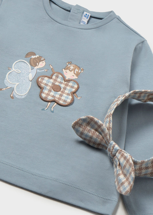 Camisola com bandolete para bebé menina Mayoral em Colibri - imagem 3