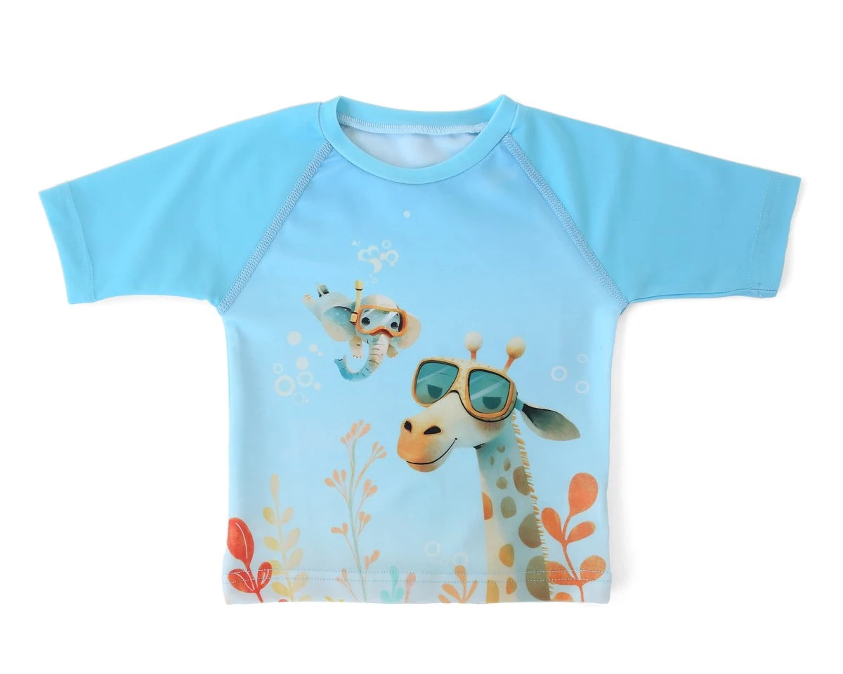 Camisola de Banho para bebé proteção UPF 50+ - Kiokids Azul