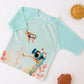 Camisola de Banho para bebé proteção UPF 50+ - Kiokids Menta