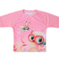 Camisola de Banho para bebé proteção UPF 50+ - Kiokids Rosa