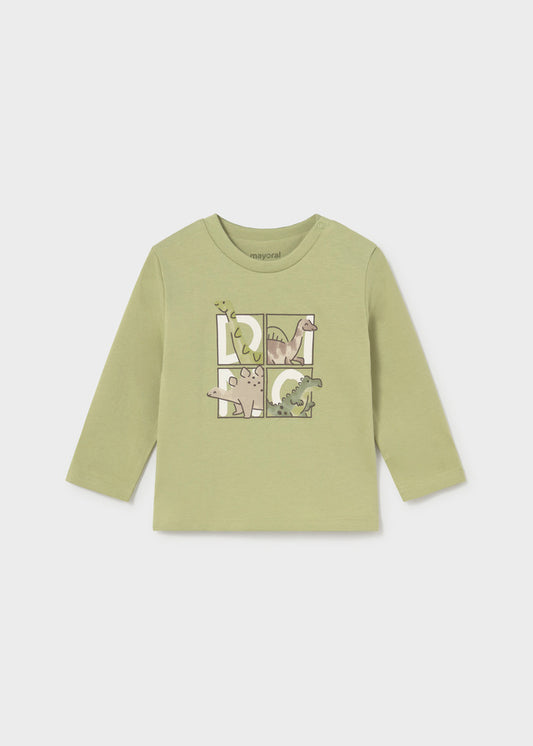 Camisola de dinossauros para bebé menino Mayoral em Oregano