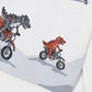 Camisola de manga comprida com dinossauros e motos para menino Mayoral em Nata - detalhe