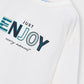 Camisola de manga comprida Just Enjoy para menino Mayoral em Nata - detalhe