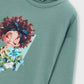 Camisola de manga comprida para menina Mayoral em Loureiro - detalhe da ilustração