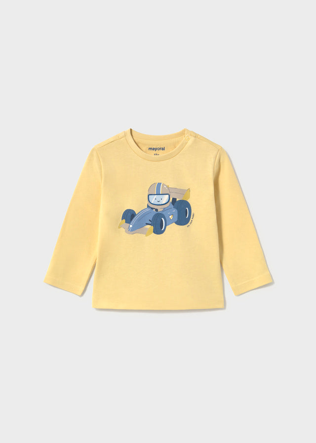 Camisola Motor Play para bebé menino Mayoral em Milho - imagem 2