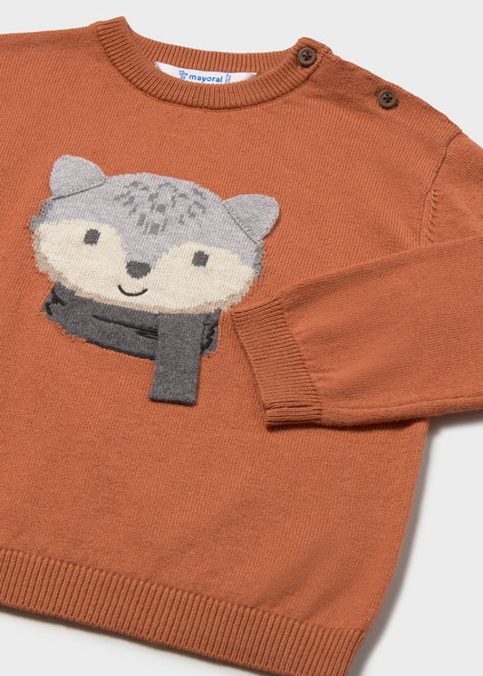 Camisola de tricô para bebé menino Mayoral em Telha - imagem 3