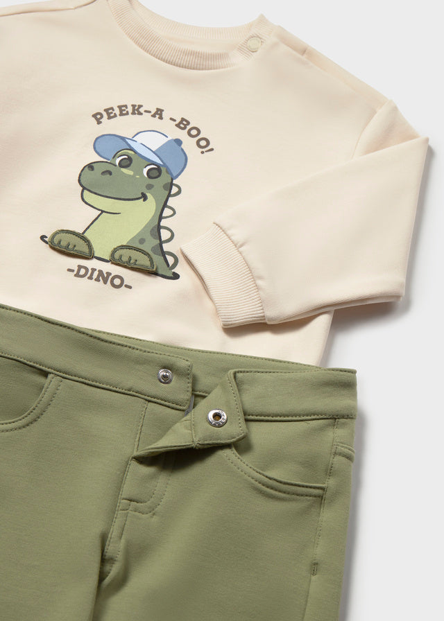 Conjunto de 2 peças com dinossauro para bebé menino Mayoral em Loureiro - detalhe