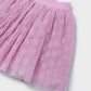 Conjunto 2 peças saia tule menina Rosa malva