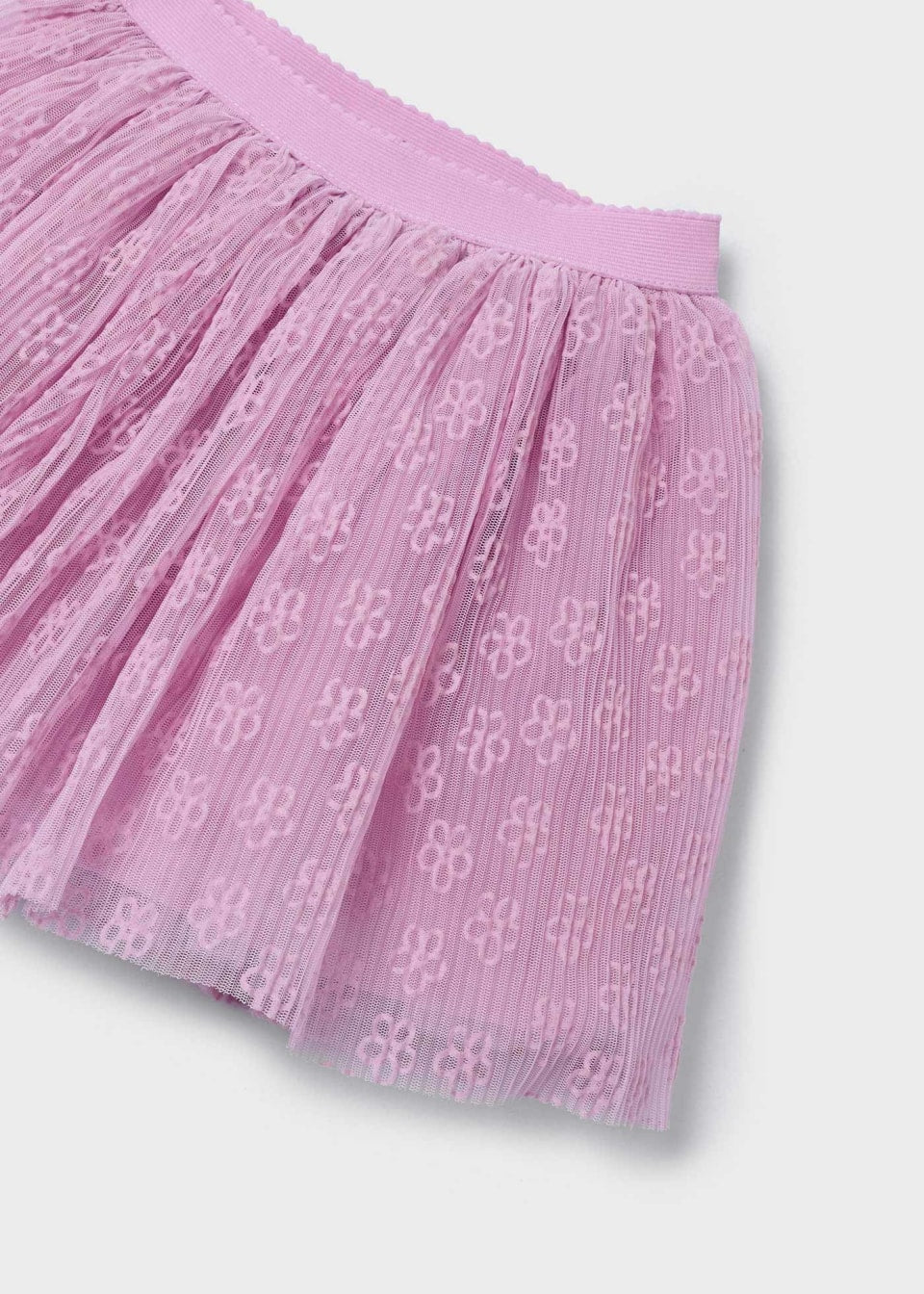 Conjunto 2 peças saia tule menina Rosa malva