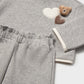 Conjunto de 2 peças com ursinho para bebé menina Mayoral em Cinzento Vigoré - detalhe