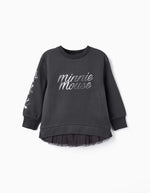 Cotton sweatshirt with tulle for girls 'minnie' - Zippy 