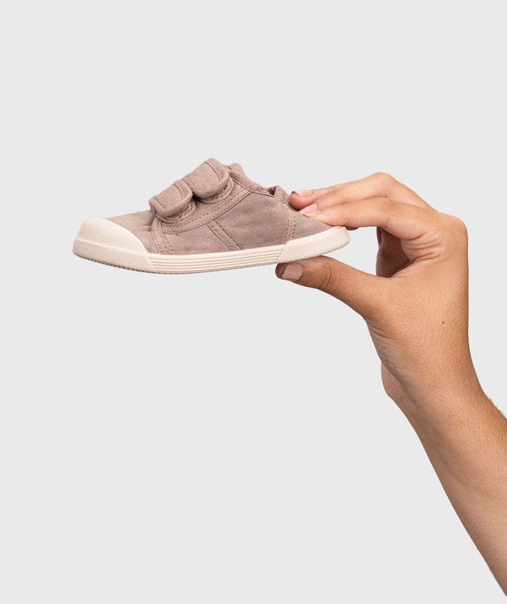 Sapatilhas Lona Velcro Barefoot Cacao - Igor Shoes