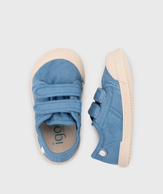 Sapatilhas Lona Velcro Barefoot Jeans - Igor Shoes