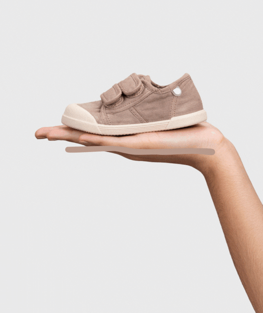 Sapatilhas Lona Velcro Barefoot Cacao - Igor Shoes