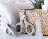 Conjunto de manicure com tesoura para bebés cinza - Kiokids