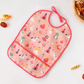 Babete impermeável rosa - Kiokids