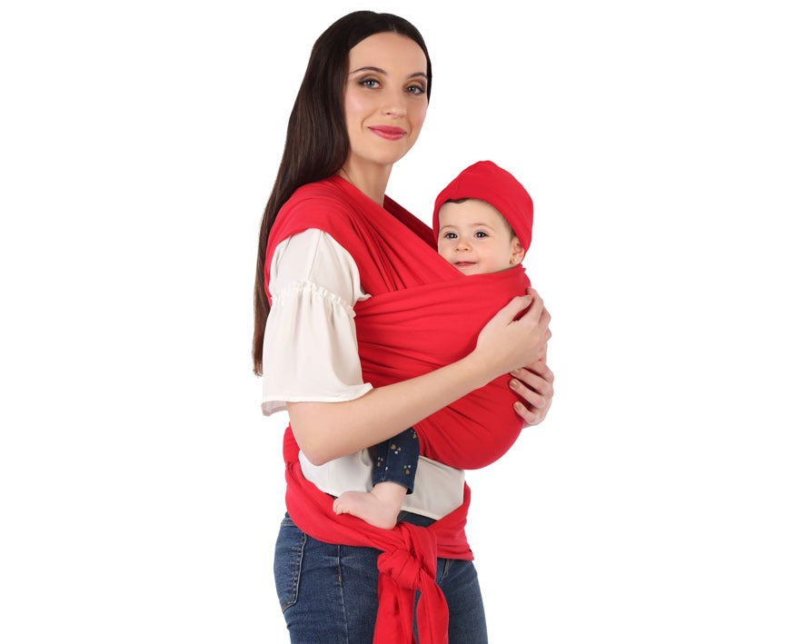 Porta-bebés algodão vermelho - Kiokids