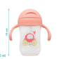 Copo aprendizagem step 3 300ml com pegas rosa - Kiokids