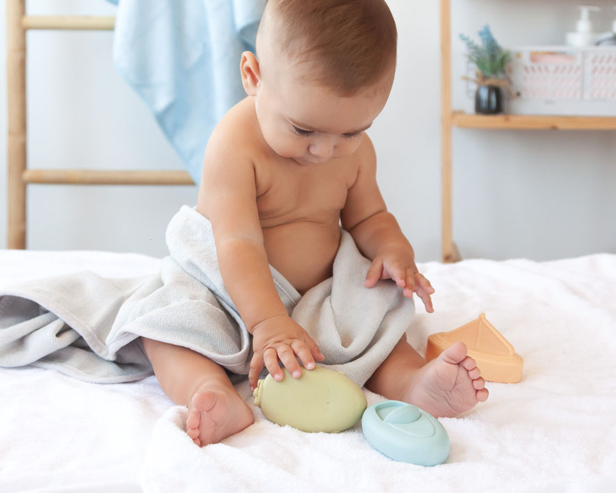 Conjunto de 3 barquinhos anti-mofo para o banho - Kiokids