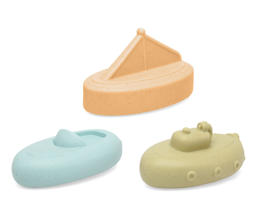 Conjunto de 3 barquinhos anti-mofo para o banho - Kiokids