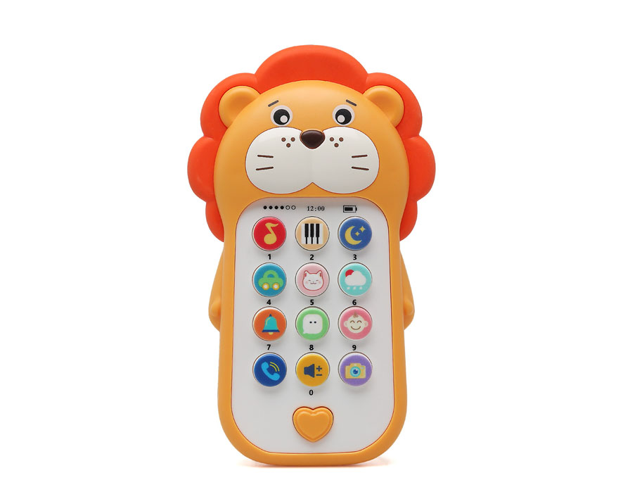 Telefone musical leão com sons de animais - Kiokids