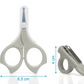 Conjunto de manicure com tesoura para bebés cinza - Kiokids