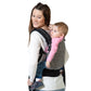 Porta-bébés ergonómico evolutivo preto - Kiokids