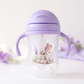 Copo aprendizagem step 3 300ml com pegas lavanda - Kiokids