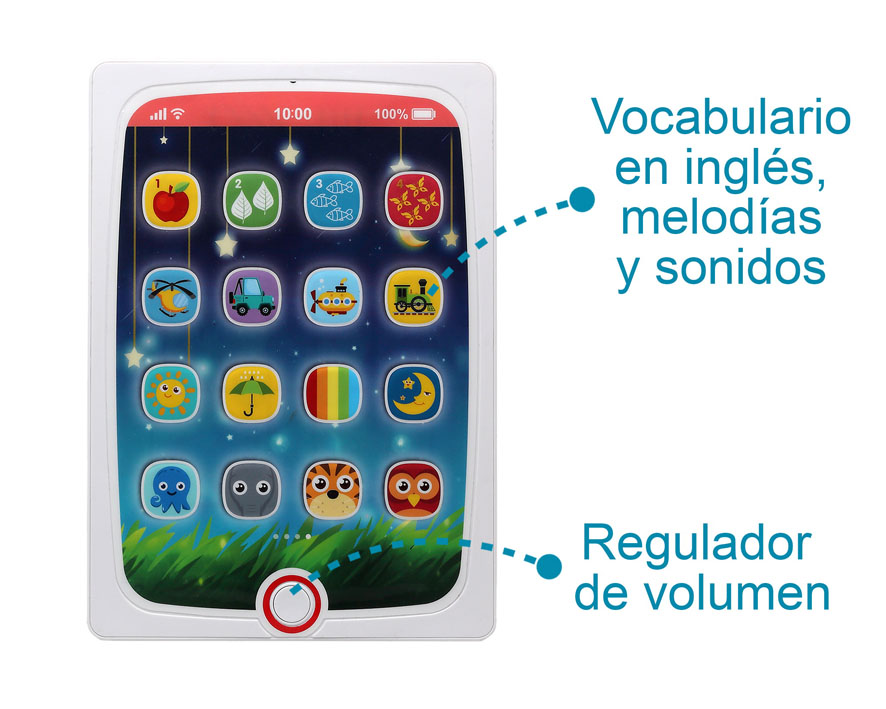 Tablet educativo e interativo para bebés - Kiokids