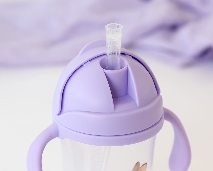 Copo aprendizagem step 3 300ml com pegas lavanda - Kiokids