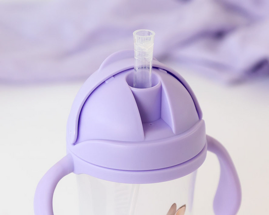 Copo aprendizagem step 3 300ml com pegas lavanda - Kiokids