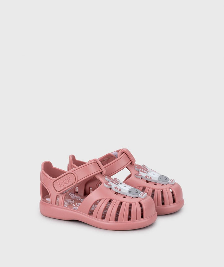 Sandálias Tobby Zebra Rosa - Igor Shoes