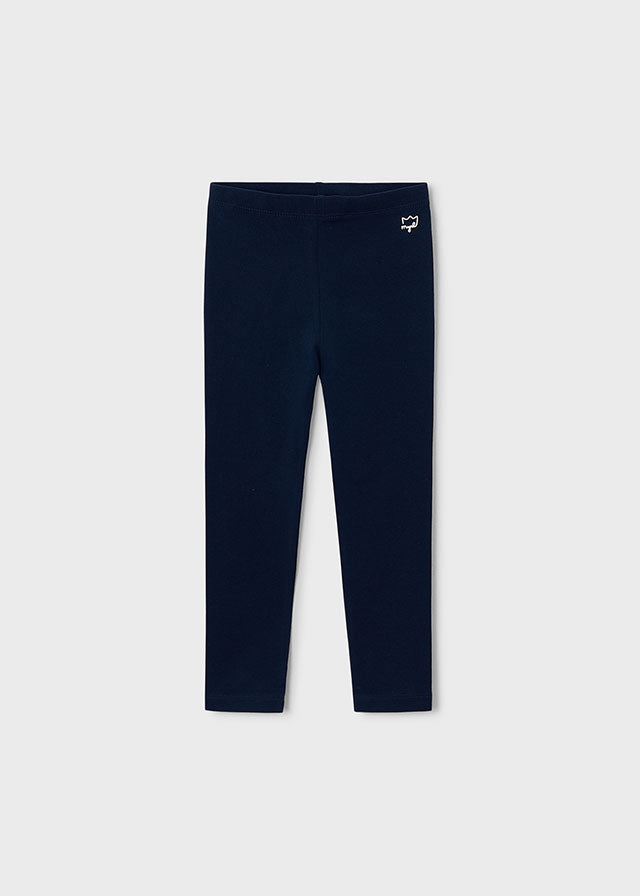 Leggings básicas de elastano para menina Mayoral em Marinho
