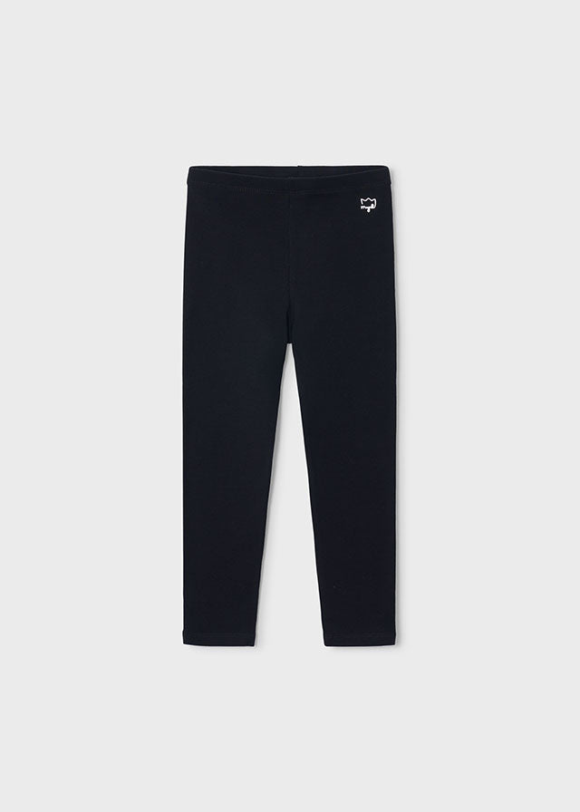 Leggings básicas de elastano para menina Mayoral em Preto