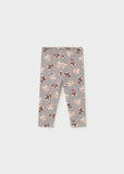 Leggings de felpa com ursinhos para bebé menina Mayoral em Cinzento Vigoré
