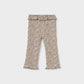 Leggings flare estampadas para bebé menina Mayoral em Chocolate