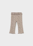 Leggings flare estampadas para bebé menina Mayoral em Chocolate