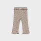 Leggings flare estampadas para bebé menina Mayoral em Chocolate - costas