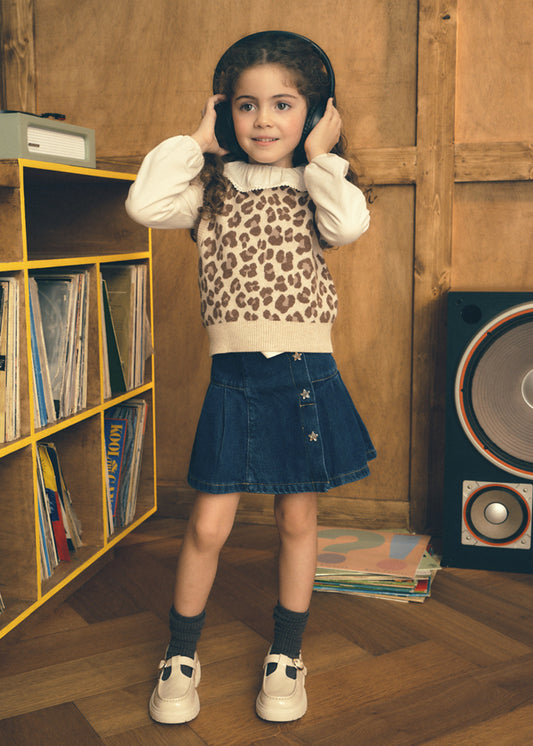 Saia denim Mayoral 4902-37 Escuro