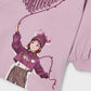 Vestido felpa serigrafia Mayoral 4914-16 Rosa malva