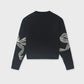 Camisola de malha com laçadas Mayoral 7337-20 Preto