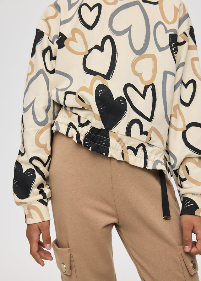 Sweat estampada Mayoral 7430-56 Macchiato
