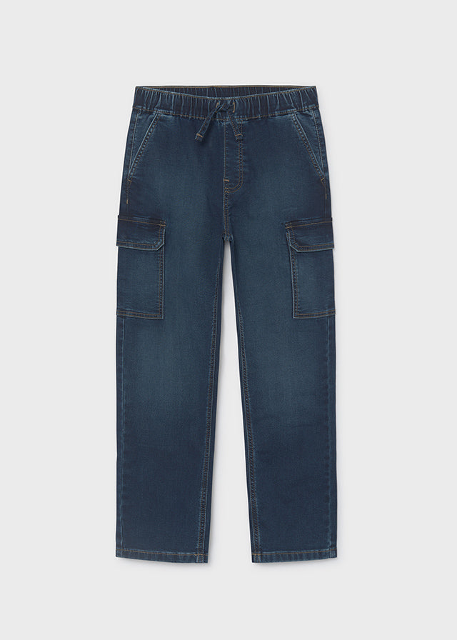 Calças soft denim jogger Mayoral 7506-89 Escuro