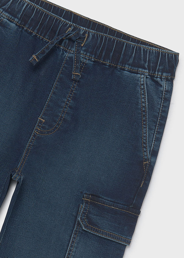 Calças soft denim jogger Mayoral 7506-89 Escuro