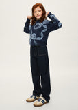 Calças relaxed fit denim Mayoral 7523-93 Super escuro