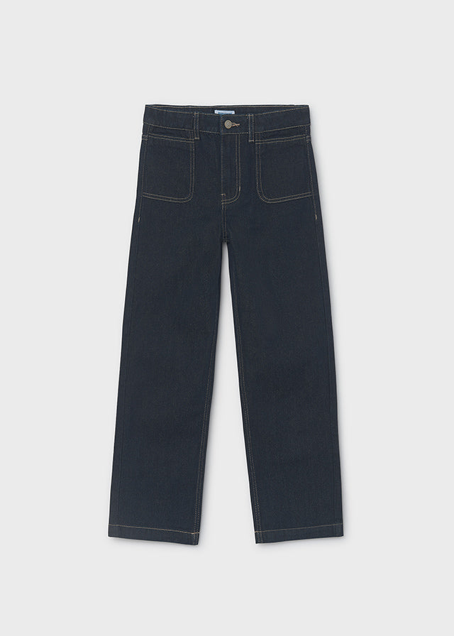Calças relaxed fit denim Mayoral 7523-93 Super escuro