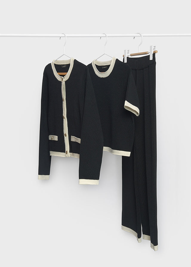 Conjunto de calças twin set Mayoral 7536-63 Preto
